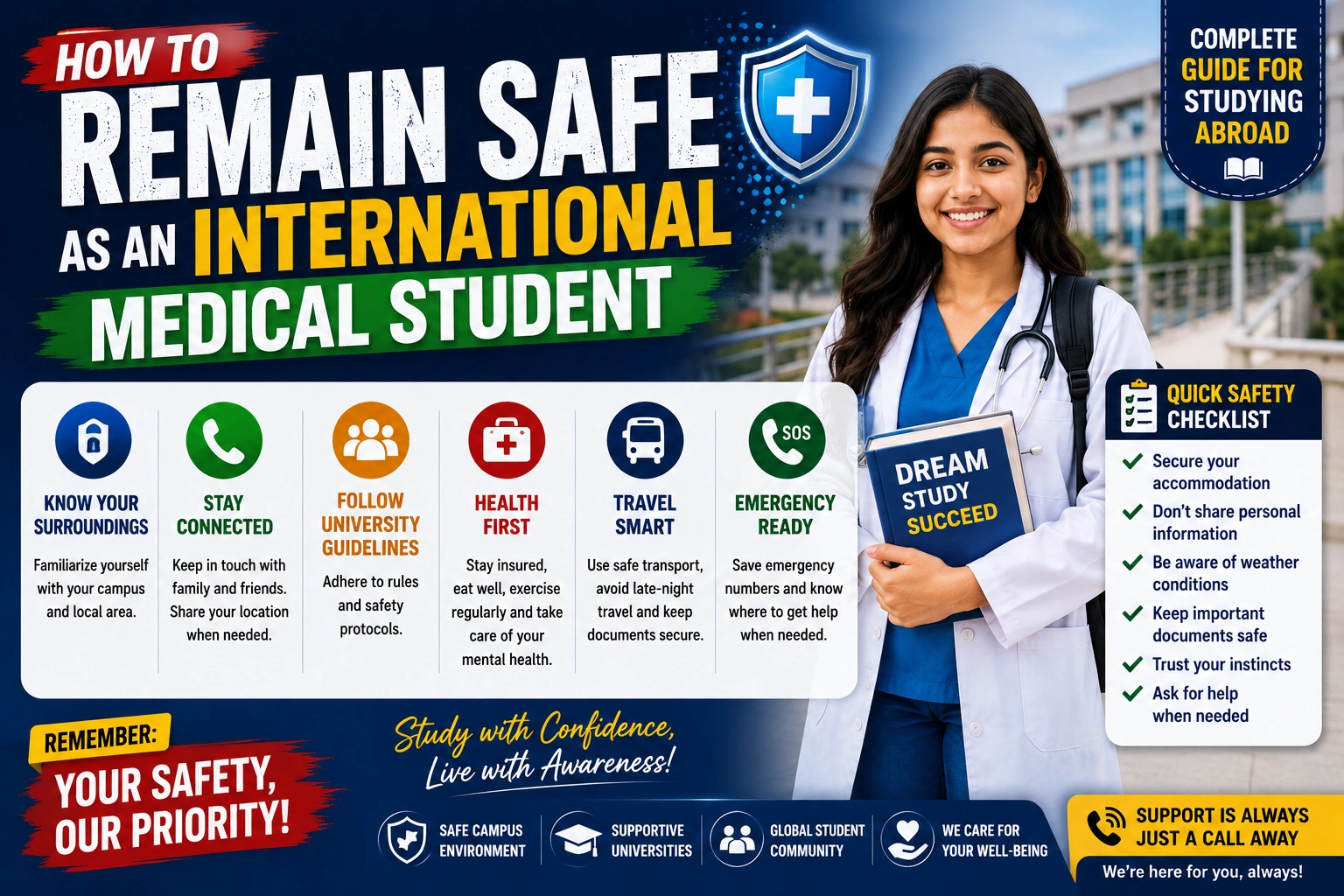 How To Remain Safe As An International Medical Student